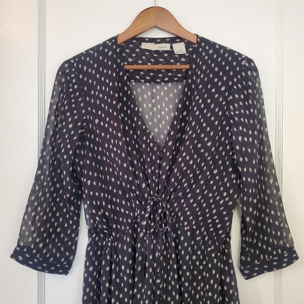 Kersh Asymmetrical Dress - Size L - Navy - Picture 2 of 7